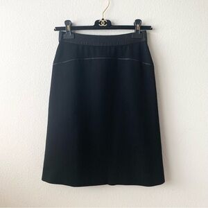 New Louis Vuitton black wool skirt
